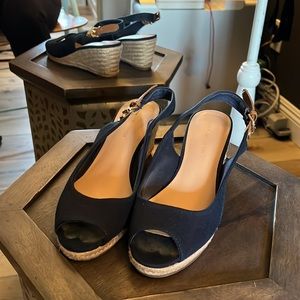 Tommy Hilfiger, espadrille wedges, size 6.5